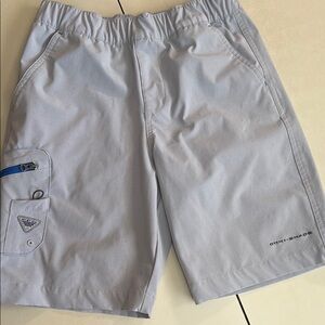 Columbia Boys’ M (10/12) Light Gray Active Shorts